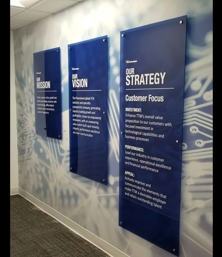 custom office wall branding Design 2